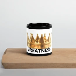 Black Glossy 'Greatness' Mug