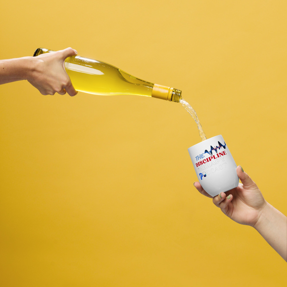 'Discipline Therapy' Wine tumbler