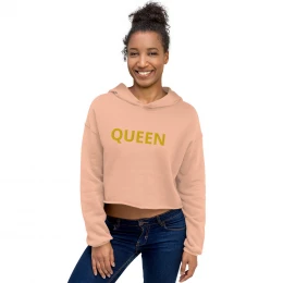 Crop 'QUEEN' Hoodie