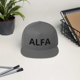 Flat Bill 'ALFA' Cap