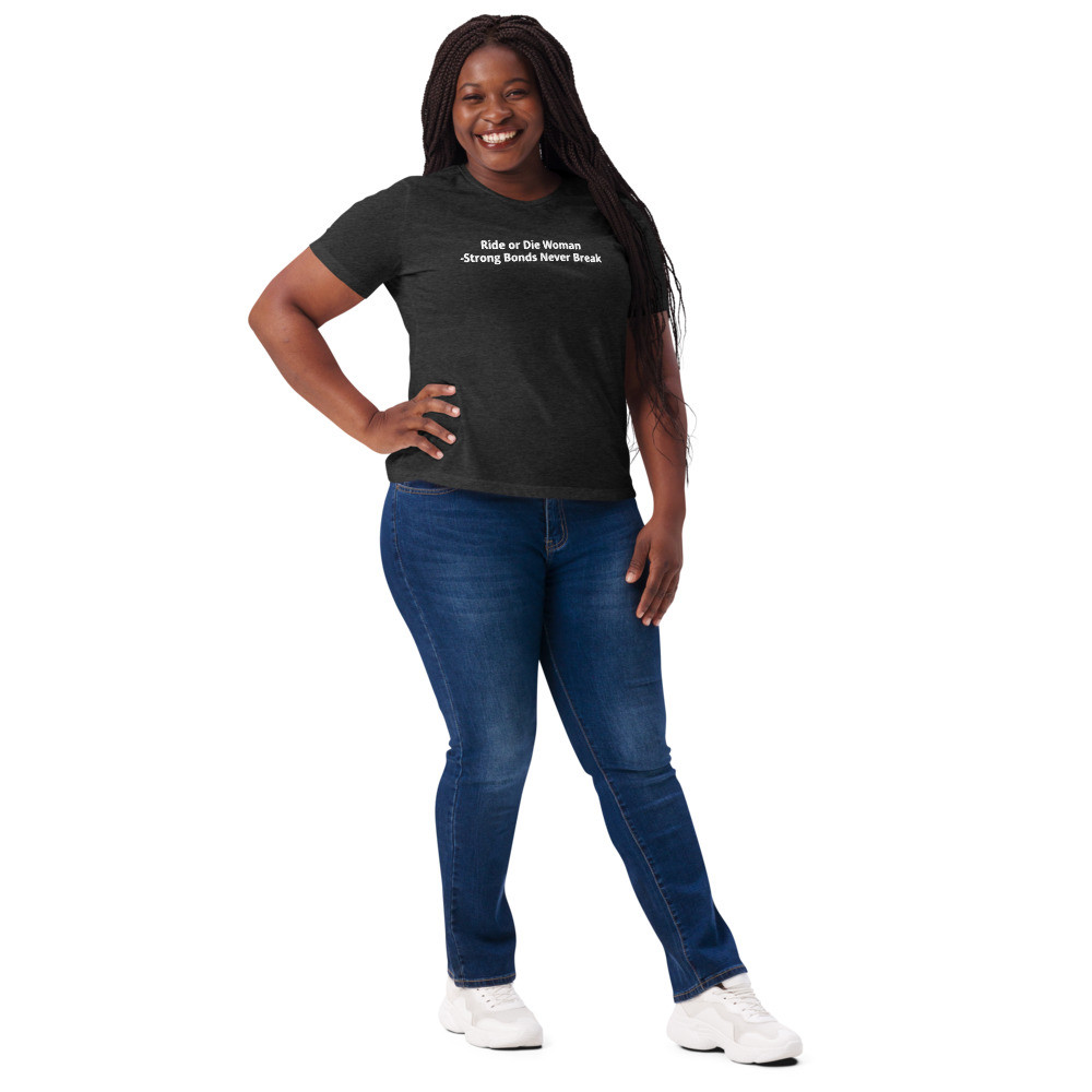 "Ride or Die" Women’s relaxed tri-blend t-shirt