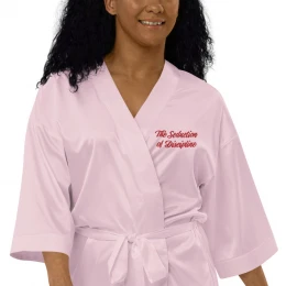 "The Seduction of Discipline" Satin robe