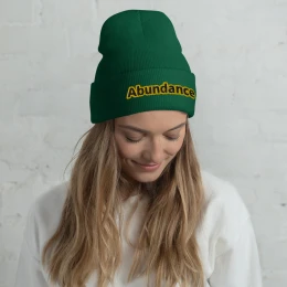 "Abundance" cuffed beanie