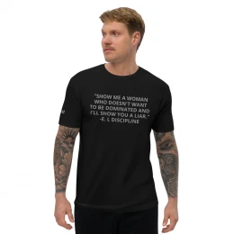 E. L DISCIPLINE BOOK QUOTE short sleeve t-shirt