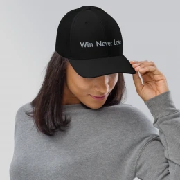 'Win Never Lose' trucker cap