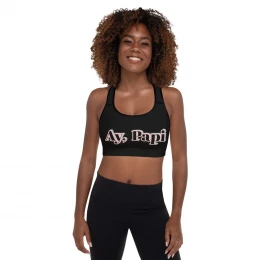 Padded 'Ay, Papi' Sports Bra