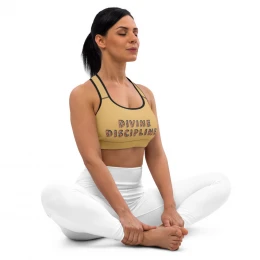 Padded 'DIVINE DISCIPLINES' Sports Bra