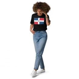 "Dominican Flag" Unisex organic cotton t-shirt