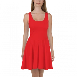 Red Skater Dress