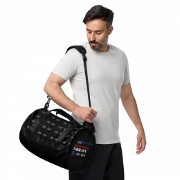 All-over print "Discipline Therapy logo" gym bag