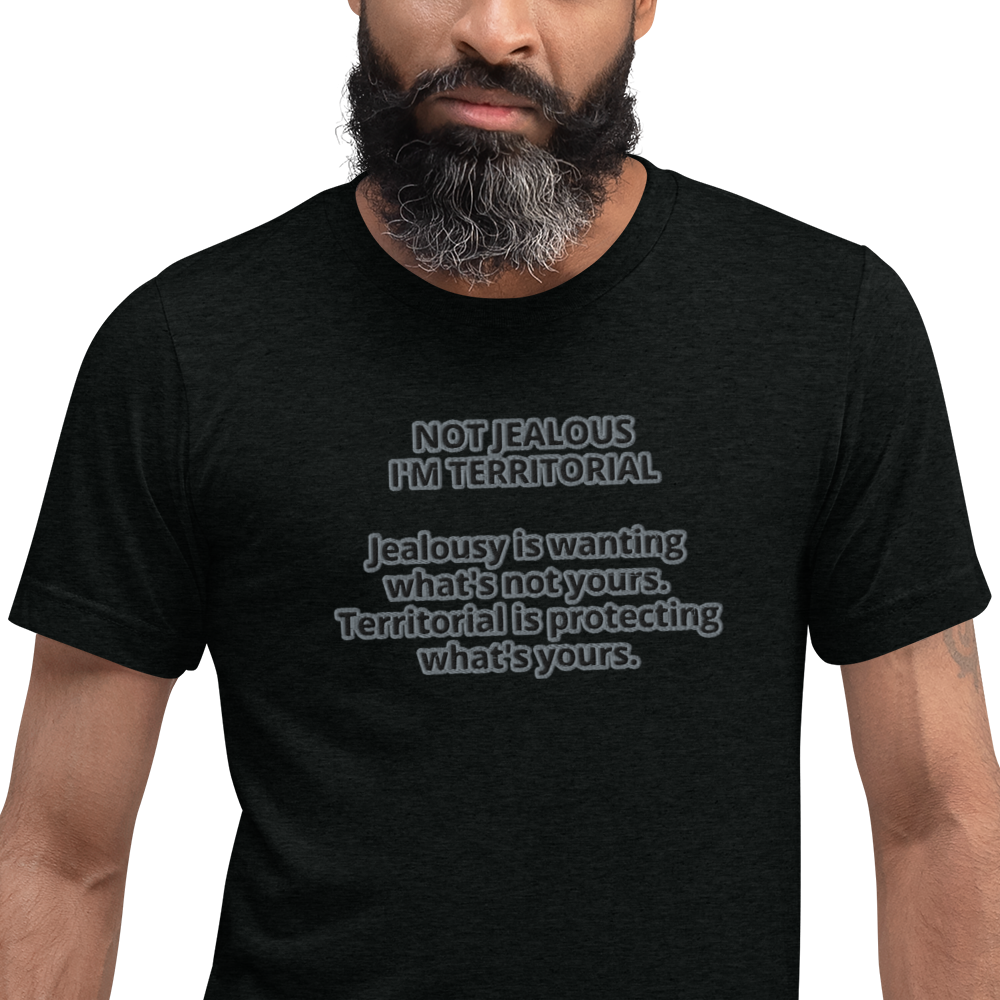 "Jealous VS Territorial" Short sleeve t-shirt