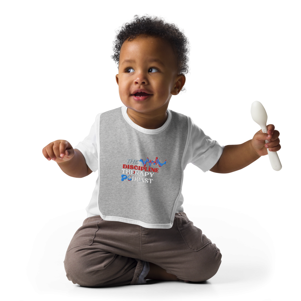 Embroidered "logo" Baby Bib