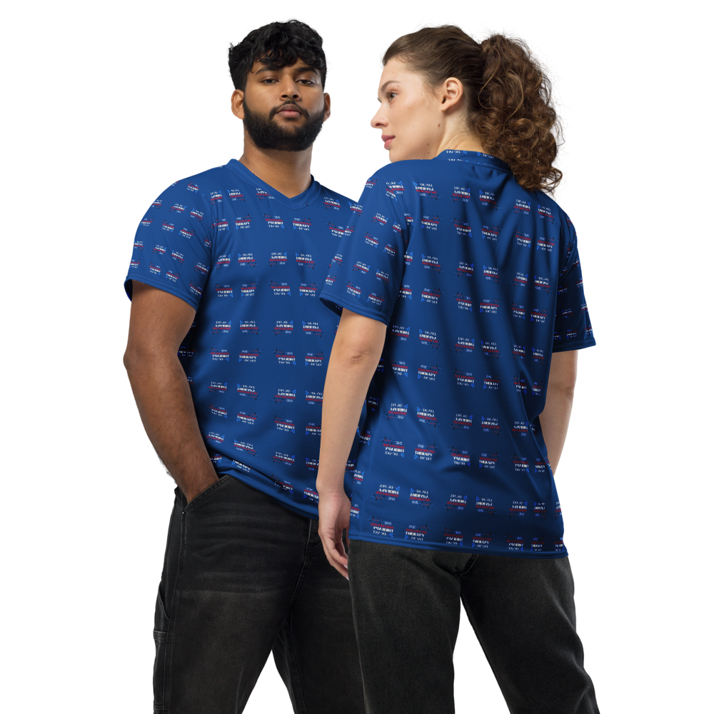 "All Over logo" recycled unisex sports jersey