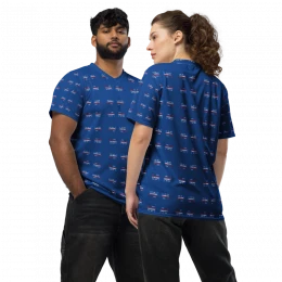 "All Over logo" recycled unisex sports jersey