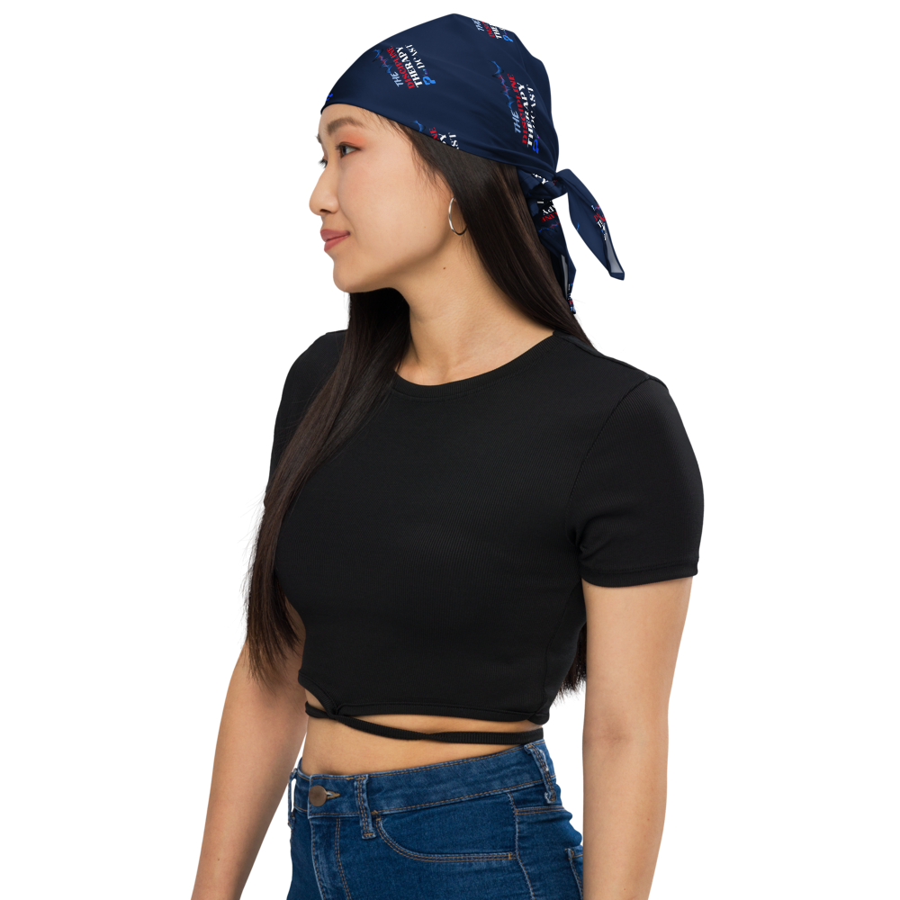 All-over print 'discipline therapy' bandana