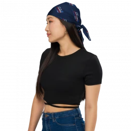 All-over print 'discipline therapy' bandana