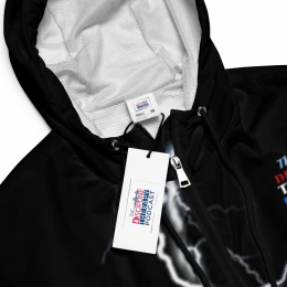 Women’s cropped 'Discipline Therapy' windbreaker