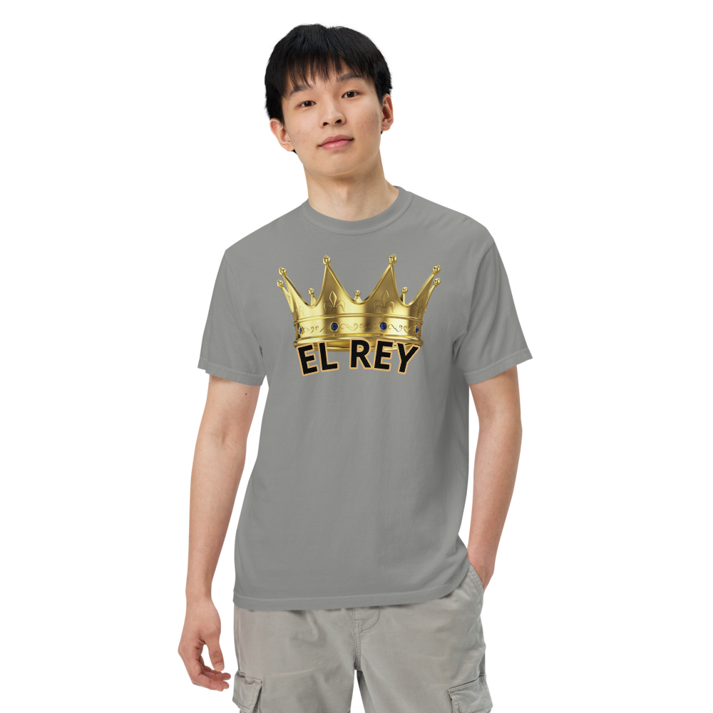 Men’s garment-dyed "EL REY" (THE KING) heavyweight t-shirt