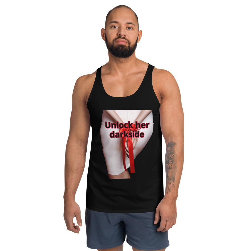 "Unlock her dark side" Unisex Tank Top