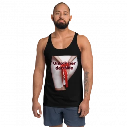 "Unlock her dark side" Unisex Tank Top