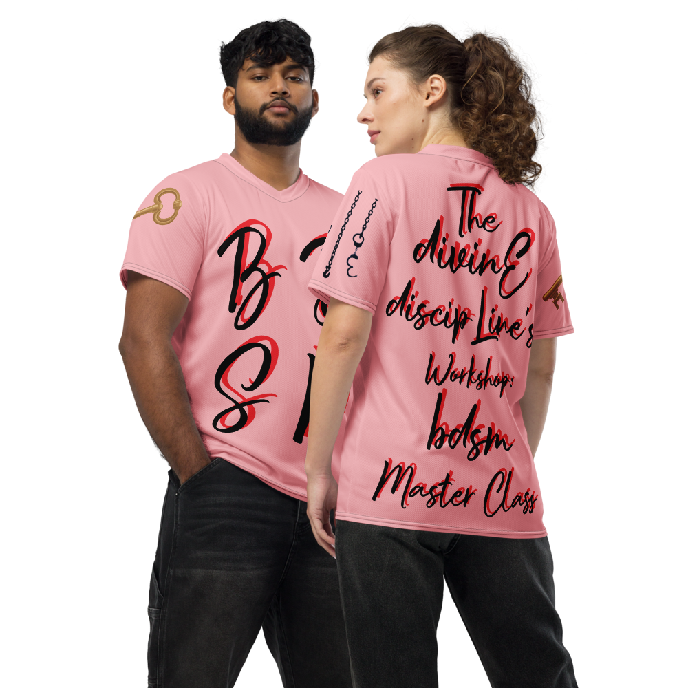 'bdsm' Recycled unisex sports jersey