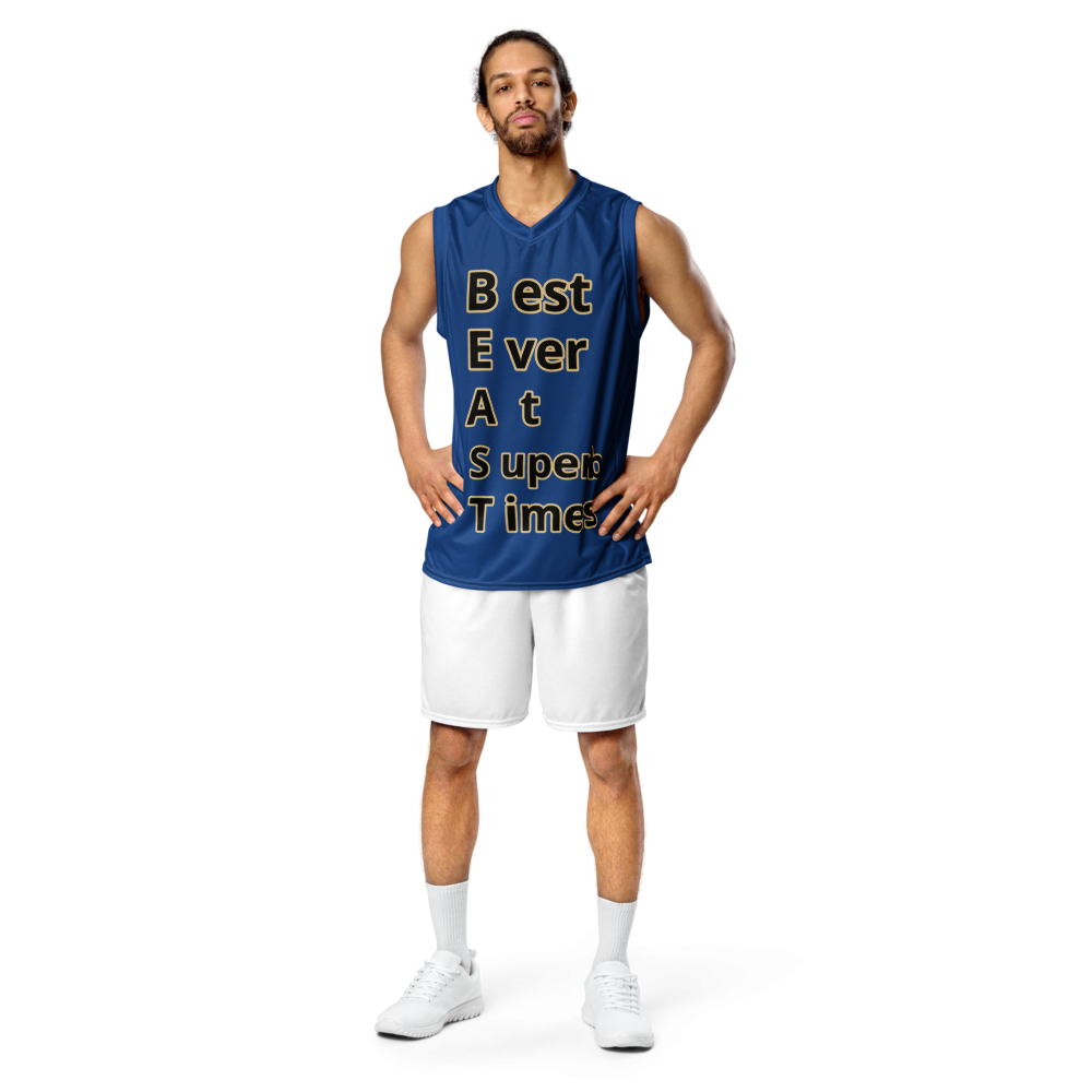Recycled unisex basketball "B.E.A.S.T jersey