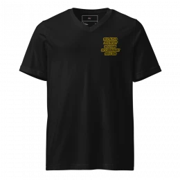 Unisex Short Sleeve V-Neck T-Shirt