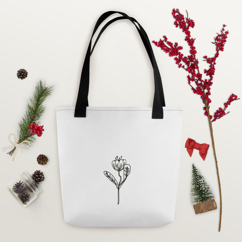 Simple Flower Tote bag