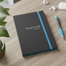 Trust God Color Contrast Notebook - Ruled