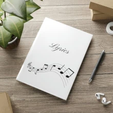 Lyrics Hardcover Notebook with Puffy Covers
