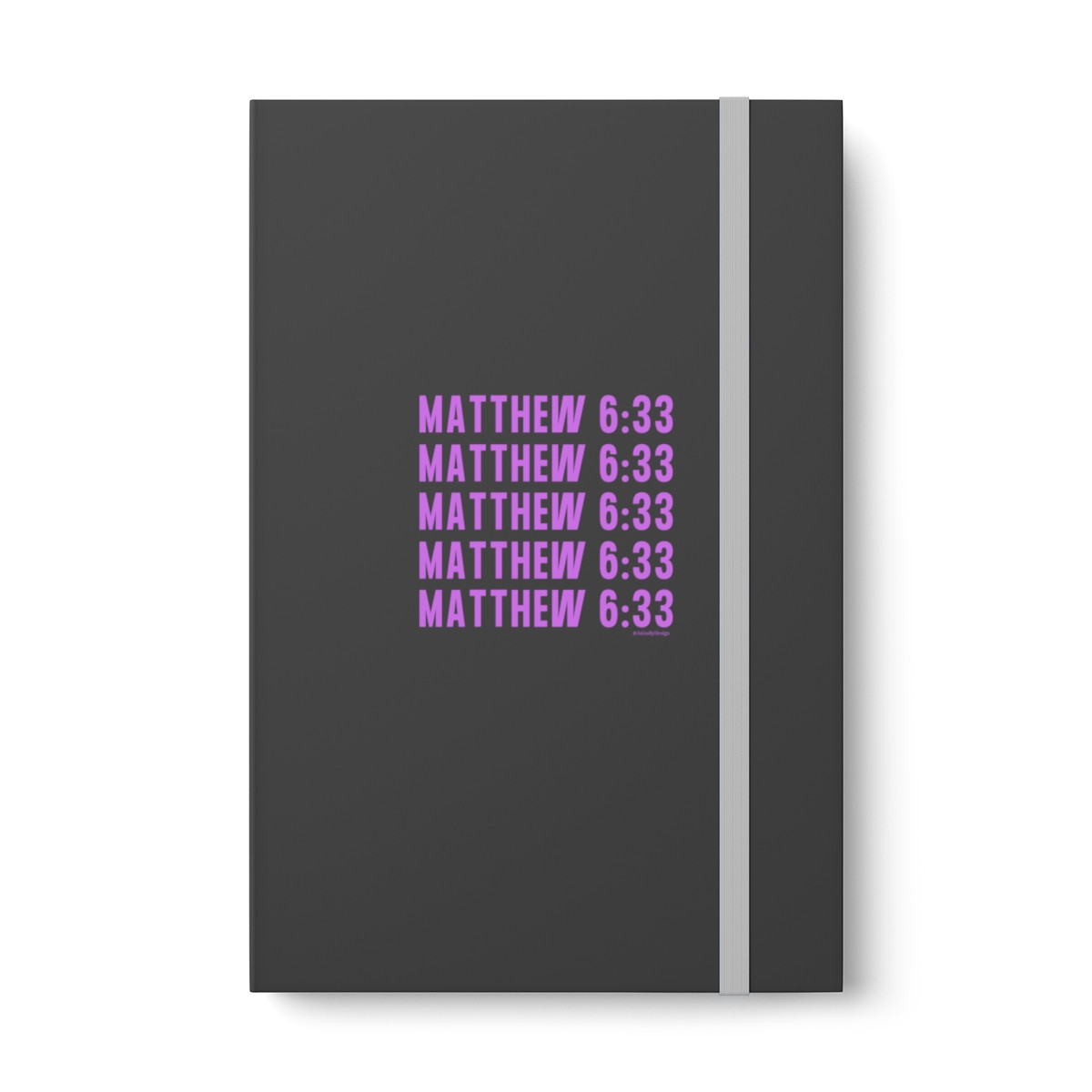 Matthew 6:33 Color Contrast Notebook - Ruled