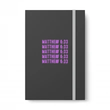 Matthew 6:33 Color Contrast Notebook - Ruled