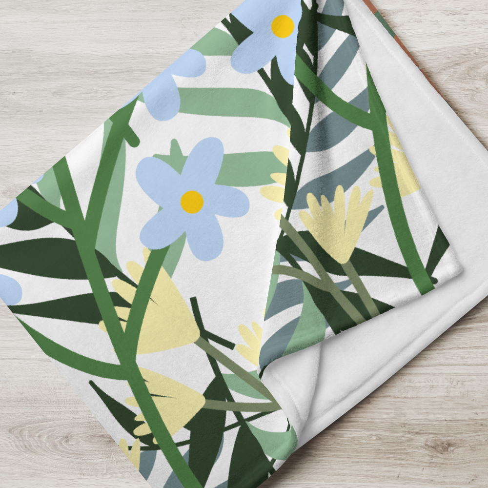 "Nurture in Nature" 60x80" Oversized Warm And Cozy Throw Blanket