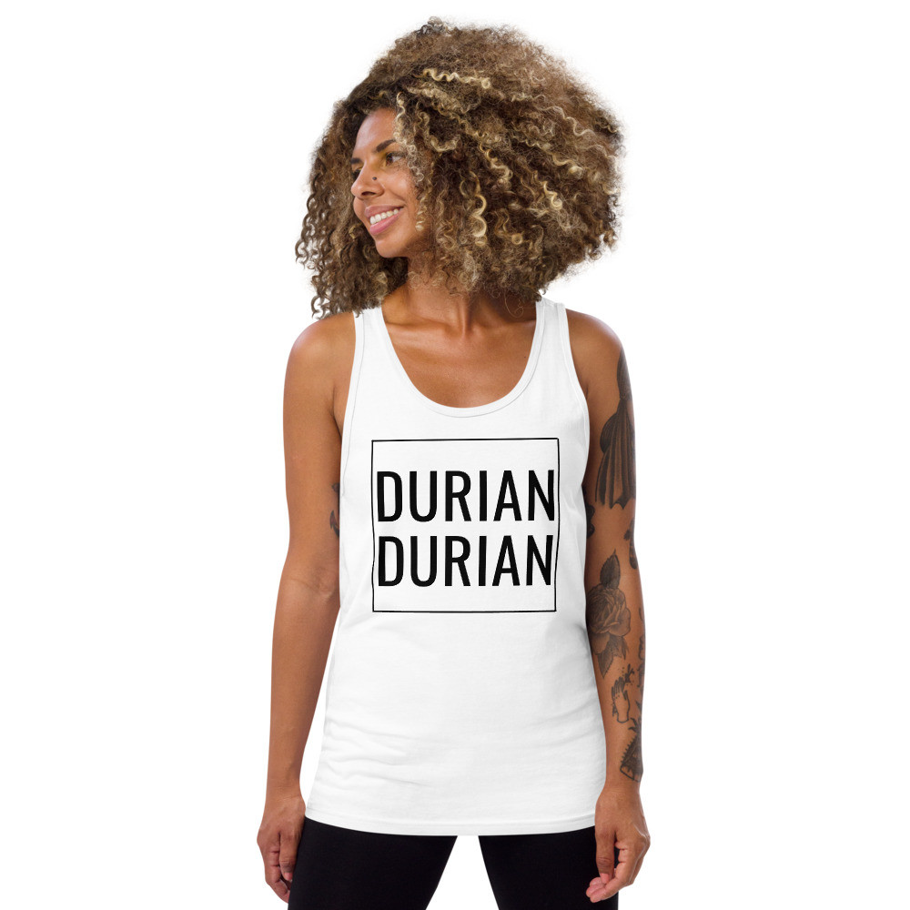 Durian Durian White Unisex Tank Top