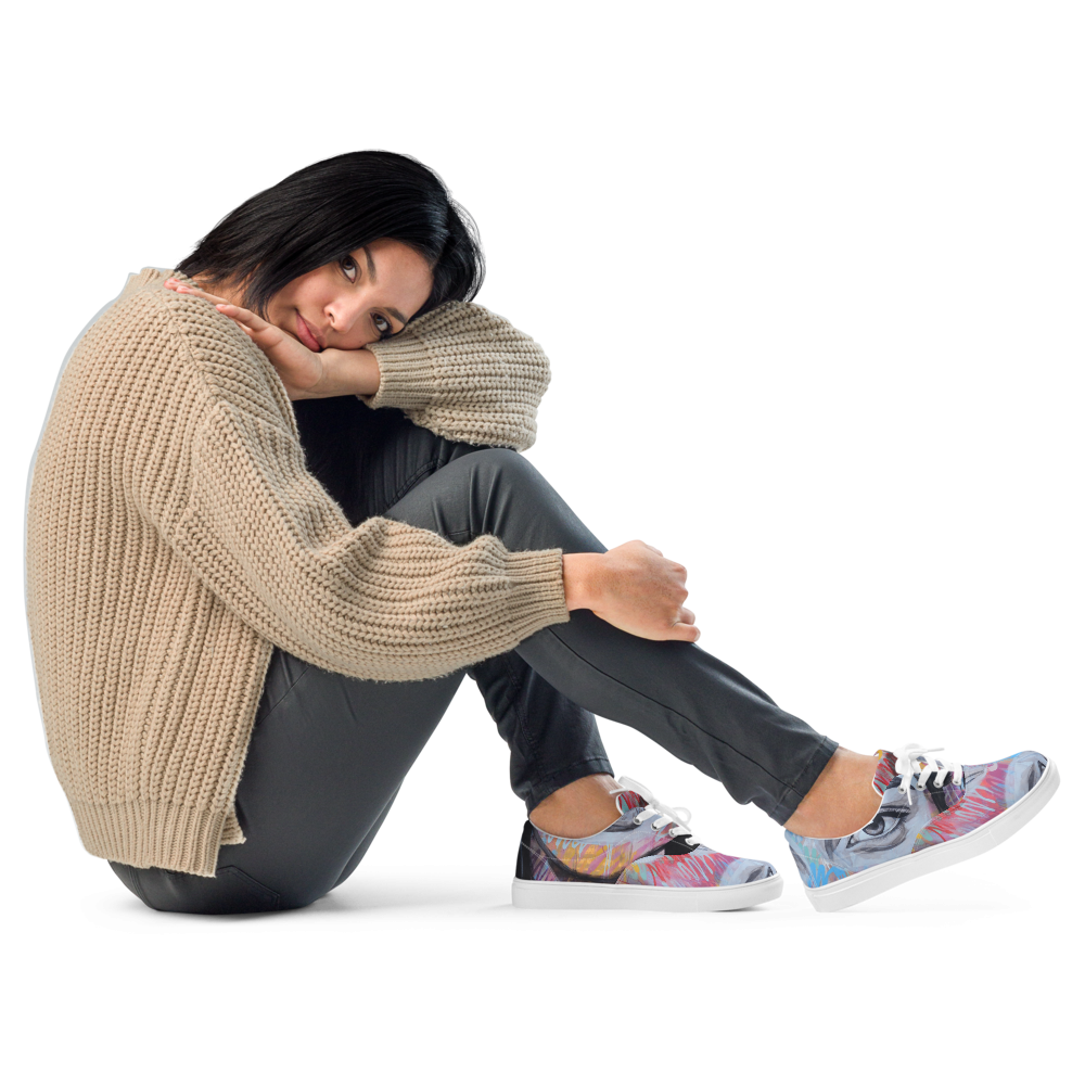 Teesphere : Women's Lace-Up Canvas Shoes