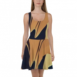 Teesphere : Women's Printed Skater Dress