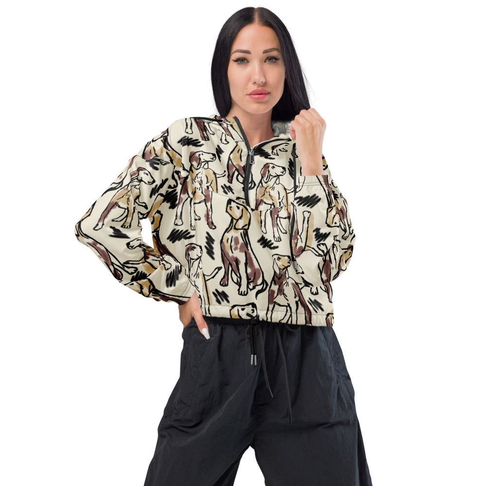 Teesphere : Women’s Cropped Windbreaker