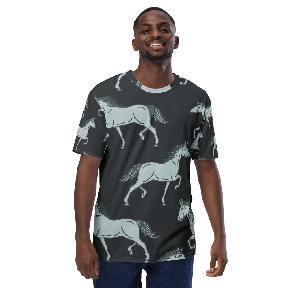 Teesphere : Men's Horse Printed Premium T-shirt