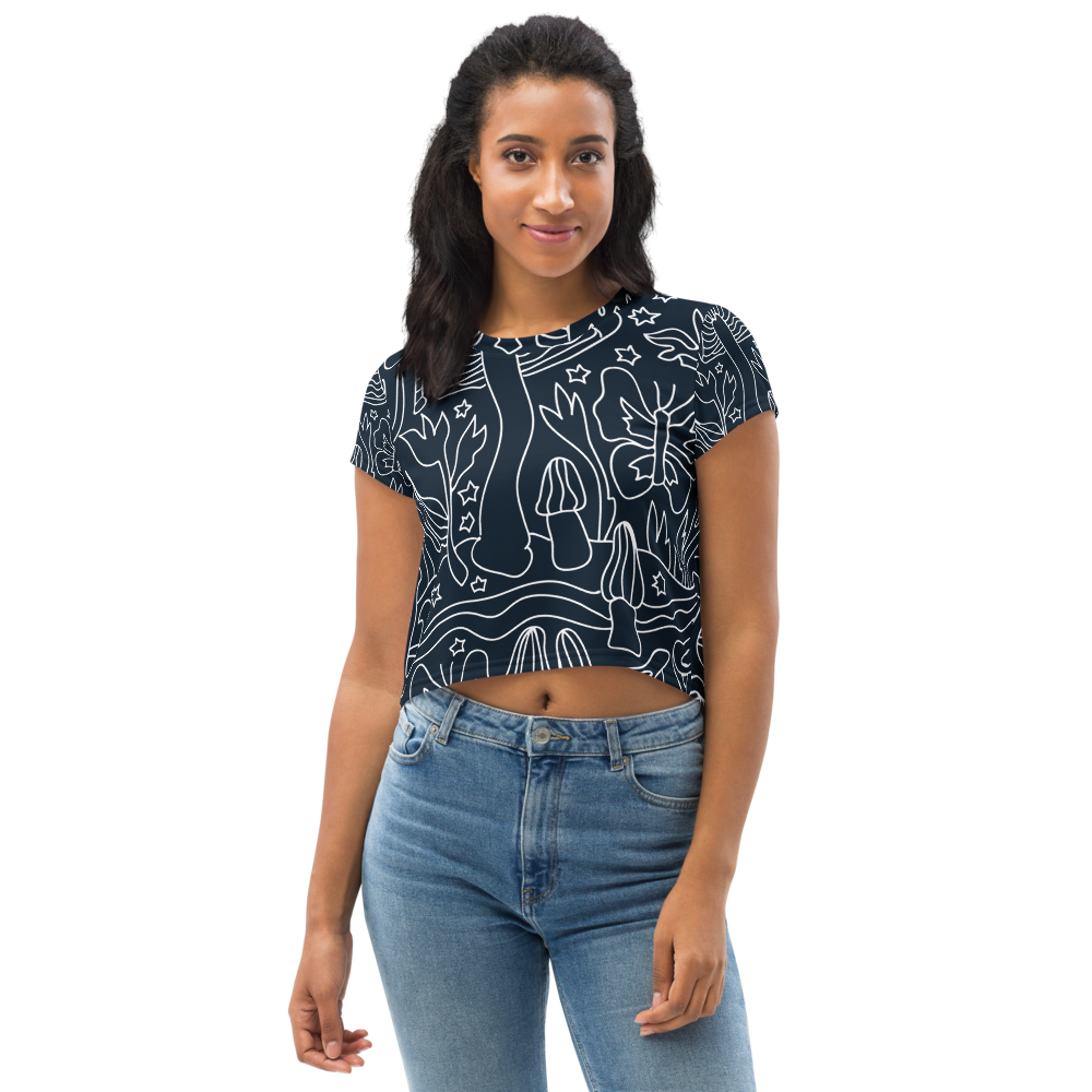 Teesphere : Women's Printed Crop Tee