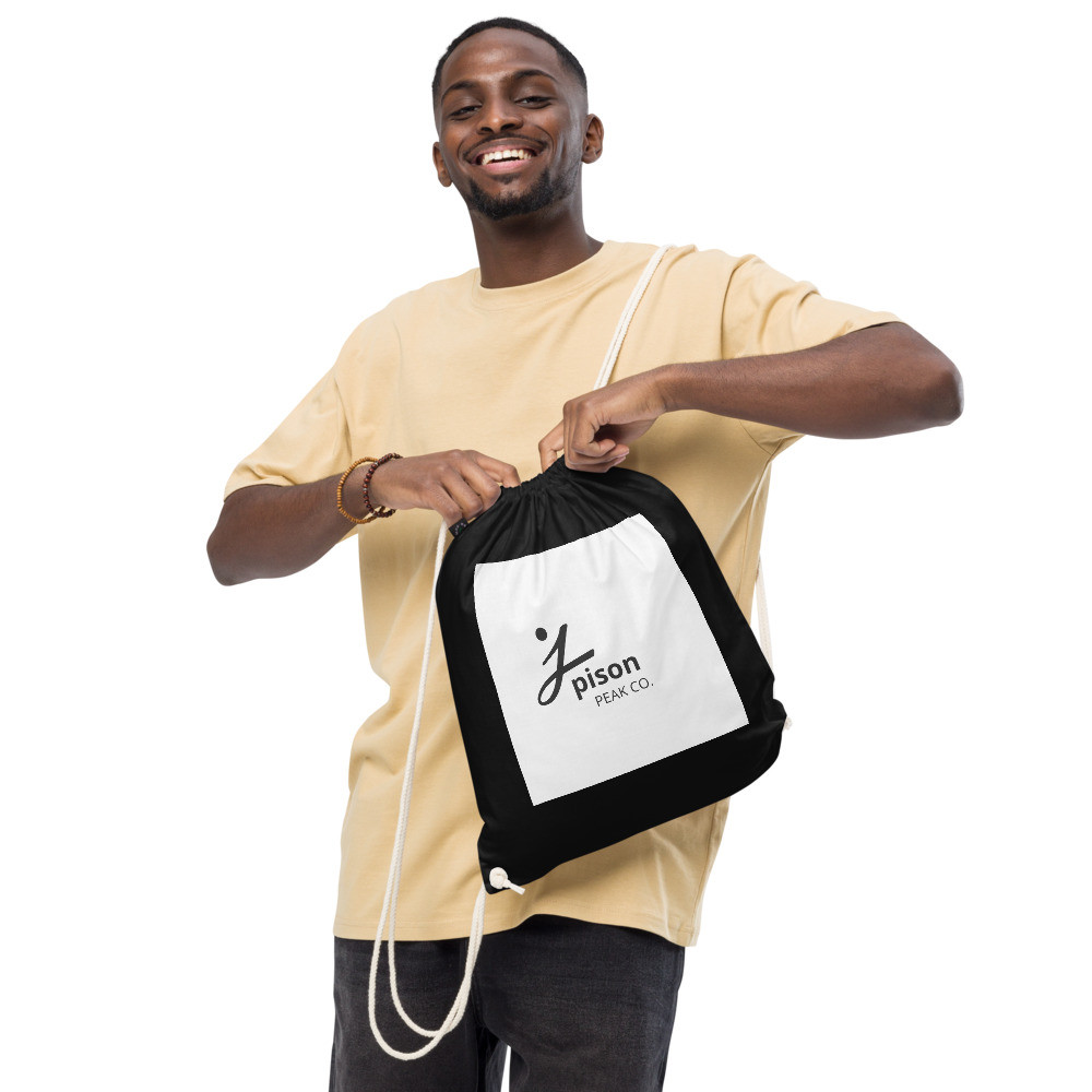 Organic cotton drawstring bag