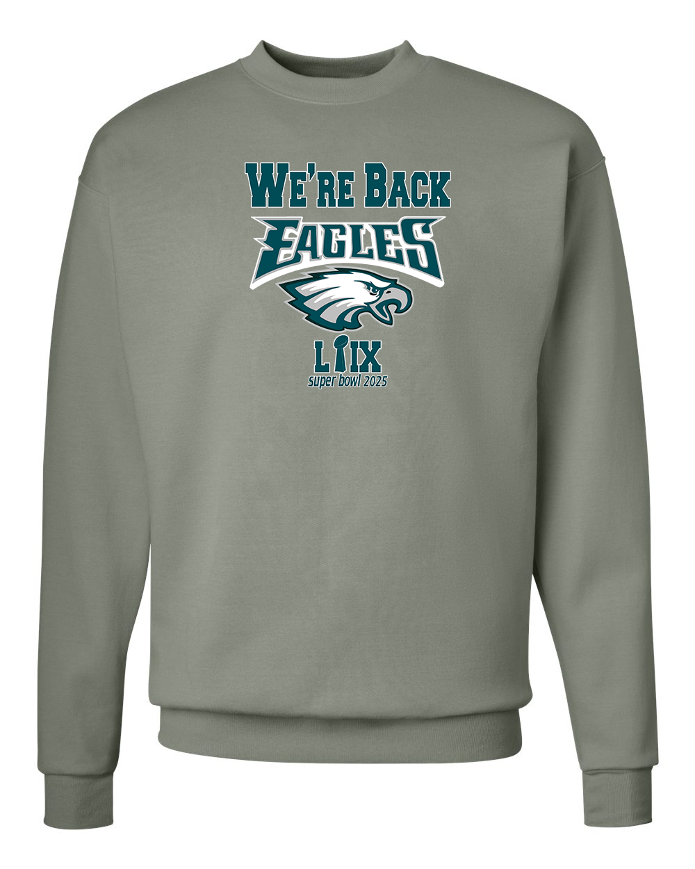 Were Back Crew Neck Sweat Shirt