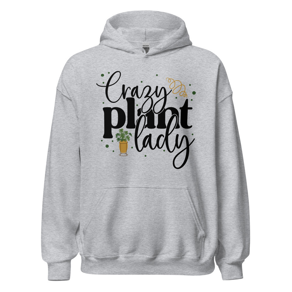 CRAZY PLANT LADY HOODIE S-2XL