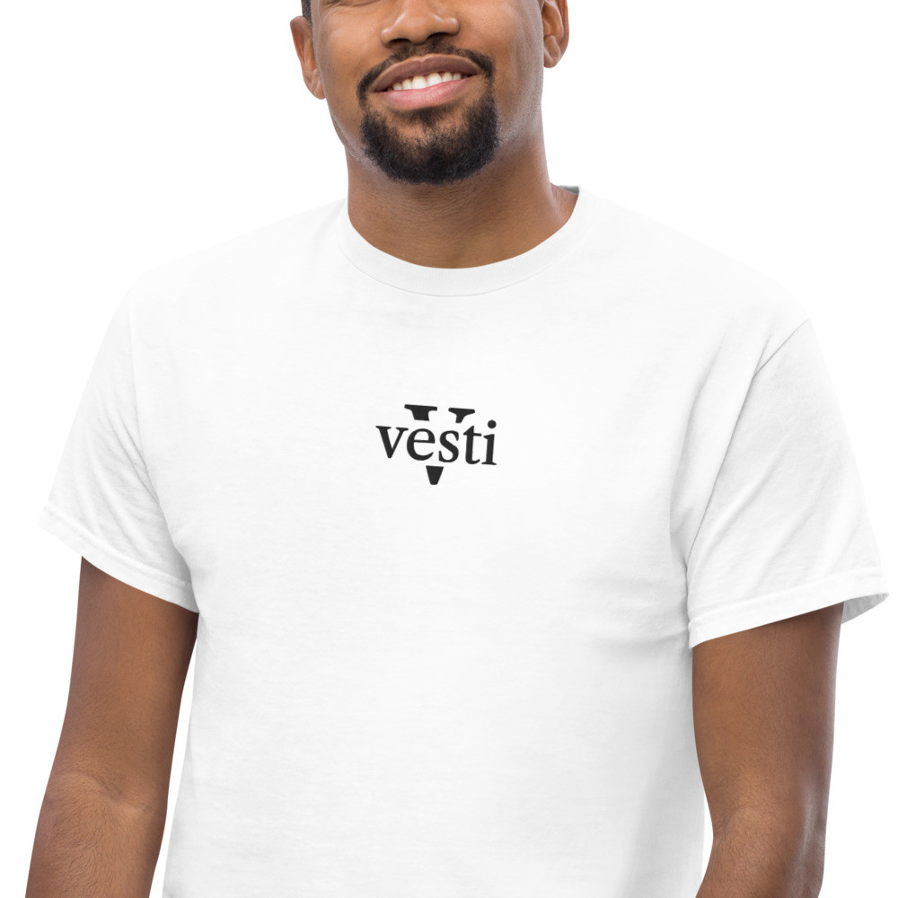 Vesti Premium - Men's White Tee