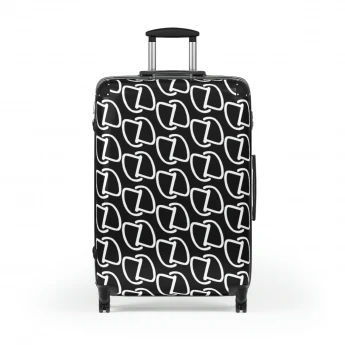 Dahn Dahlas Black & White Logo Suitcases