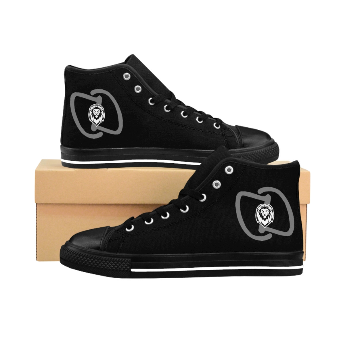 Dahn Dahlas Logo + Lion Men's Classic Sneakers