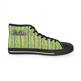 Dahlas Collection Green Snakeskin Men's High Top Sneakers