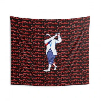 Dahn Dahlas Golf Indoor Wall Tapestries