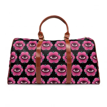 Pink Eye Collection Waterproof Travel Bag
