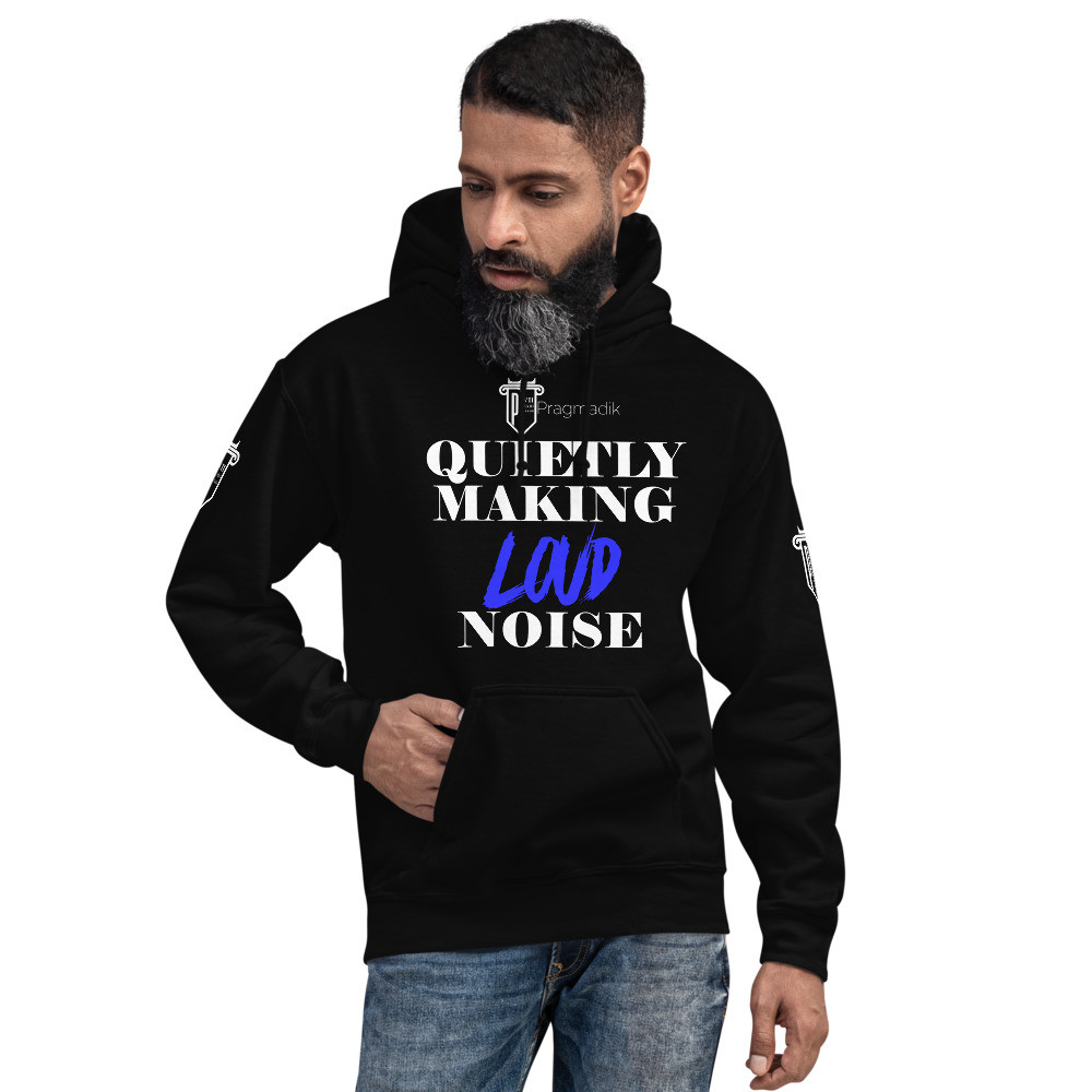 QMLN - Hoodie - Black & Blue