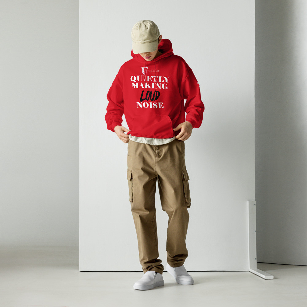 QMLN - Hoodie - Red & White